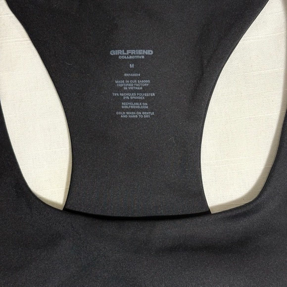 Girlfriend Collective Black Racerback Sports Bra - Picture 8 of 11